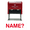 Red, variant on Vivid Stamp Name? Self Inking Rubber Stamp (Blue Ink) - Medium