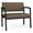 Castillo Quarry, variant on Lesro Lenox Steel Polyurethane Bariatric Waiting Room Guest Chair in Black/Castillo Black