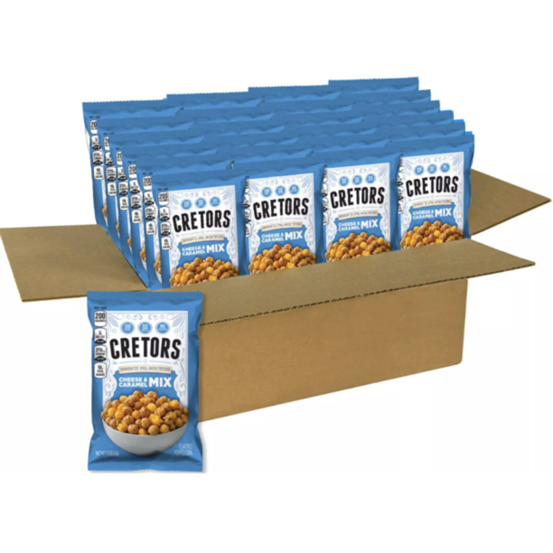 G.H Cretors Cheese and Caramel Popcorn Mix, GlutenFree and NonGMO