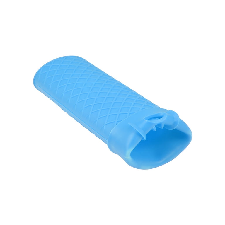 Heat Resistant Silicone Pot Pan Handle Grip Holder Sleeve Cover 2pcs - Blue  - 6.1 x 2 x 1.2(L*W*T) - Bed Bath & Beyond - 17611690