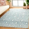 thumbnail image 2 of SAFAVIEH Audrey Jaxon Trellis Area Rug, Blue/Ivory, 8' x 10', 2 of 8