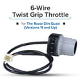 thumbnail image 5 of AlveyTech 6-Wire Twist Grip Throttle with 30" Wires for the Razor Dirt Quad (Versions 11 and Up) - (W25143069043), 5 of 7