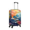 thumbnail image 6 of Salouo Colorful Whimsical Earth Pattern Travel Dust-proof Suitcase Cover, Softside Suitcase Protector Luggage Cover Protector for 18-32inch ,Not Included Suitcase, 6 of 8