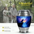 thumbnail image 3 of MUKTIVE Waterfall Cremation Urns for Human Ashes Adult Male Large, Brown Decorative Burial Urn for Adult Men and Women, Memorials Remain Holders, Memorial Gifts for Loss of Dad (10 Inch), 3 of 7