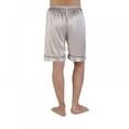 thumbnail image 3 of Men's Satin Boxers Shorts oft Comfy Loose Fit Pajama Short, 3 of 7