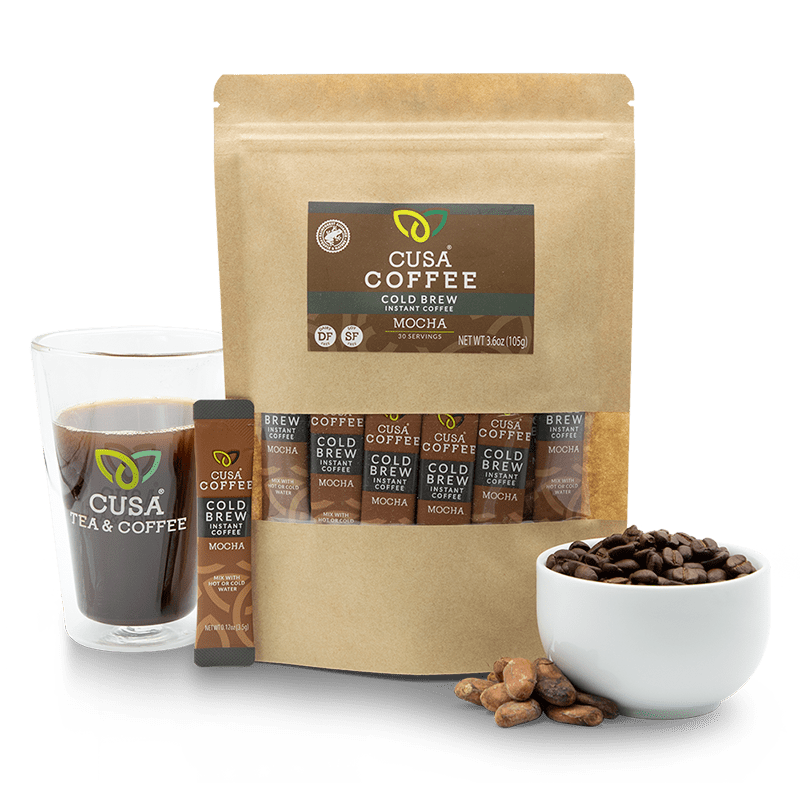 Cusa Tea & Coffee Premium Instant Mocha Rainforest Alliance