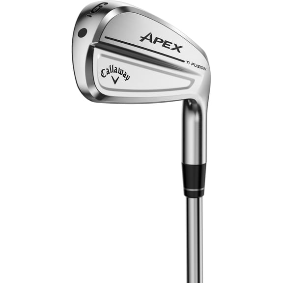Pre-Owned Callaway Apex Ti Fusion 250 Plated 5-PW, AW Iron Set Stiff DG 100 Mid Excnt