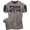 T-Shirt Warm Grey Branded, variant on Gymish Gym Therapy V2 Workout T-Shirt for Men, Funny Fitness Gym Shirt, Weightlifting Tee, Deadlift Shirt, Warm Grey with Sleeve Logo, Small