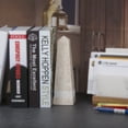 thumbnail image 2 of Creative Home Genuine Champagne Marble 10" Obelisk, Paper Weight with Hand Carving, 2 of 3