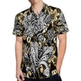 thumbnail image 4 of High Quality Hawaiian Shirts for Men Short Sleeve Aloha Beach Shirt Floral Summer Casual Button Down Shirts Blouses DNCHTZ, 4 of 7