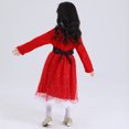 thumbnail image 4 of Disfraz de señora Claus para niñas, vestido de Navidad, fiesta de festival de Navidad, vestido de tutú rojo, disfraz de Papá Noel para bebés, disfraz de Papá Noel para niños, 4 of 5