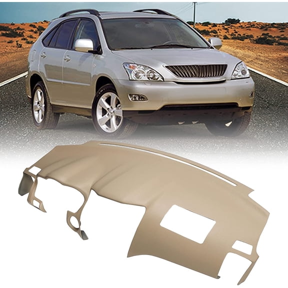 Kojem Tan Beige Molded Dash Cover for Lexus 2007-2009 RX350 & 2006-2008 RX400h & 2004-2006 RX330 w/o Center Speaker Holes