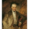 thumbnail image 2 of August von Pettenkofen 15x17 Gold Ornate Wood Frame and Double Matted Museum Art Print Titled - The Father of the Painter Georg Raab (1847), 2 of 4