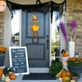 thumbnail image 5 of Coollooc Halloween Door Sign Orange Pumpkin Welcome Sign for Front Door, Paper Happy Halloween Hanging Signs Wreath Hanger Decorations for Festival Porch Wall Fall Home Party Decor(C), 5 of 9