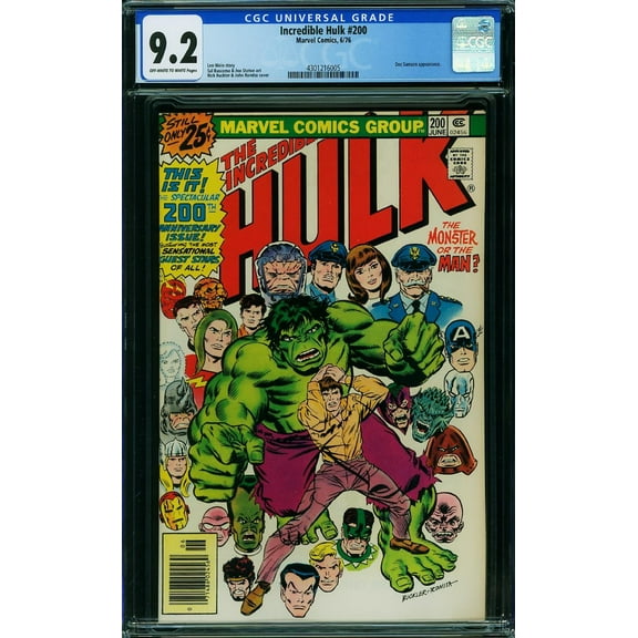 Incredible Hulk #200 - CGC 9.2 Comic Book
