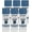 Blue, variant on Rust-Oleum 302593-6PK Chalked Ultra Matte Spray Paint, 12 Ounce Pack of 6, Country Gray