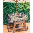 thumbnail image 3 of Fsddascl Southwestern Boho Outdoor Tablecloth - 60x84 Inch Rectangle Dining Table Cover, Ethnic Vintage Geometric Art Waterproof Outdoor Table Cloth with Umbrella Hole & Zipper for Picnic/Patio, 3 of 7
