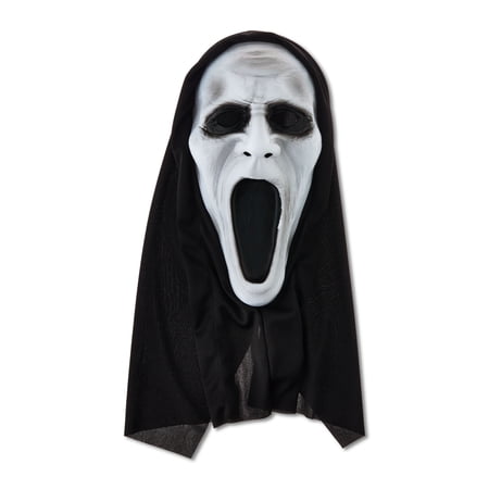 Silent Screamer Mask for Unisex Adults, White, Halloween Costume Accessory, by Way to Celebrate