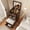Walnut, variant on 3-in-1 Vanity Desk with Flip Top Mirror & Glass Desktop - Small Makeup Dressing Table with 3 Drawers, Compact Dressing Table for Bedroom, Mother's Day Gift