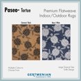 thumbnail image 3 of Gertmenian Paseo Tortue Sea Turtle Coastal Chestnut/Black Outdoor Area Rug, 9x13, 3 of 9