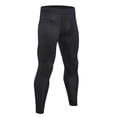 thumbnail image 2 of TOPTIE Men's Compression Pants, Zipper Pocket Sports Leggings, Base Layer Workout Pants-Black-M, 2 of 6