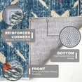 thumbnail image 5 of iOhouze Area Rug 3'x5' Washable Rugs Kitchen Rugs Ultra Soft Print Distressed Geometric Thin Bedroom Rug for Entryway Living Room, Teal, 5 of 7