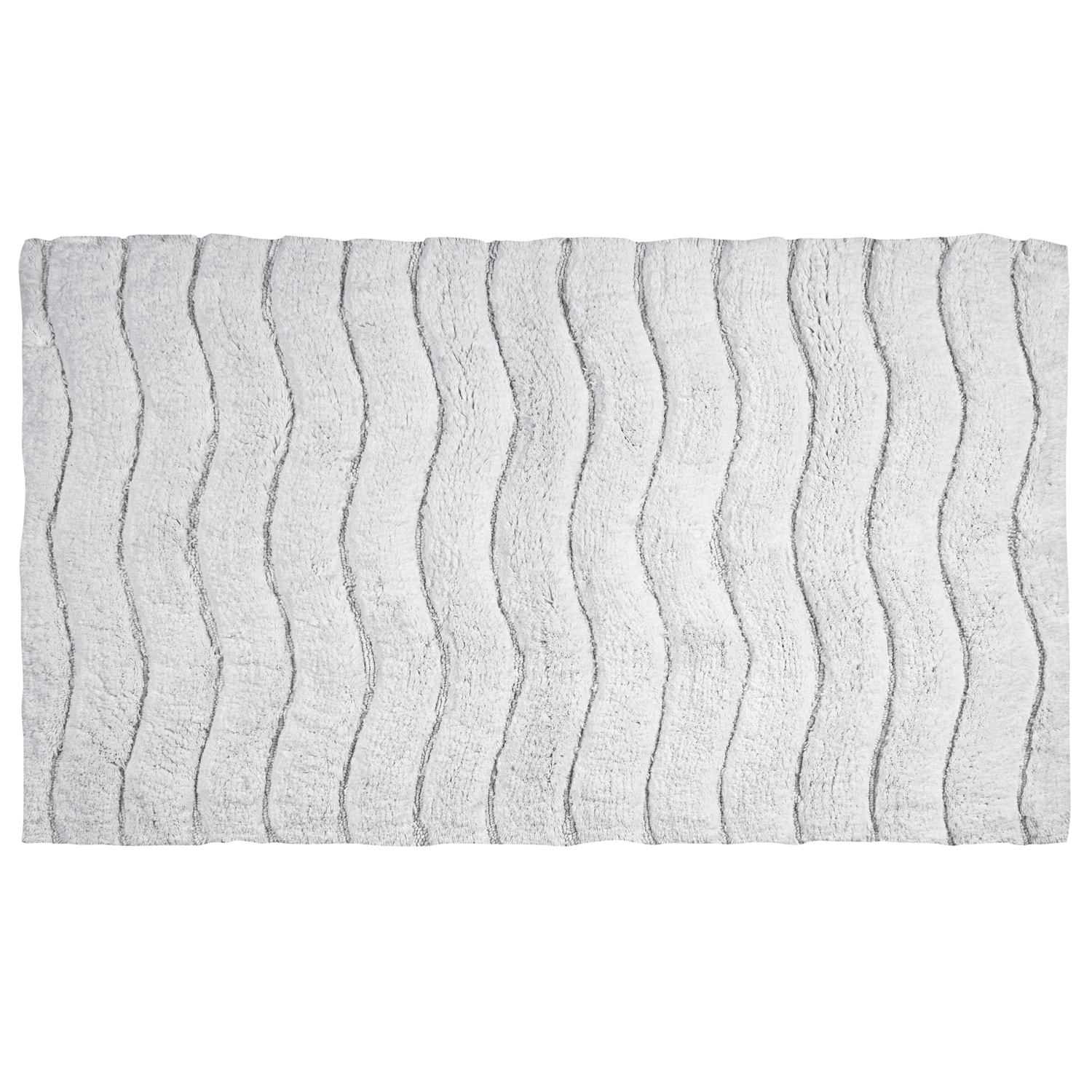 Better Trends Indulgence Tufted Bath Mat Rug 100% Ring Spun Cotton, 27" x 45" Rectangle, White - image 2 of 4