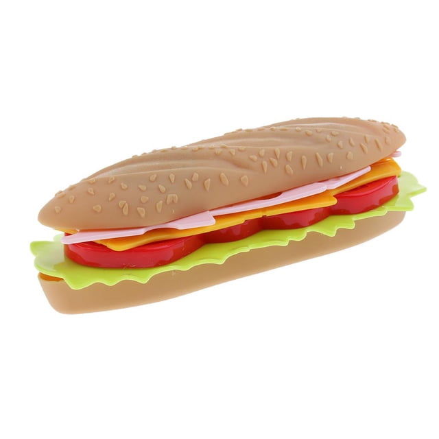Comida Rápida Americana Perfecl Carne de Res y Verduras Hamburguesa Juguete de Cocina