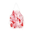 thumbnail image 2 of Bloody Apron, Halloween Butcher Apron, Red Spatter Horror Apron for Haunted Houses and Costume Parties, Scary and Realistic Bloody Effect, One Size Fits Most, Polyester Cooking Apron, 2 of 6