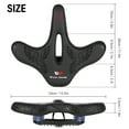 thumbnail image 4 of Selle de Vélo, Selle de Siège Homme Selle de Vélo Homme Femme Coussinet de Route Imperméable Siège Femme Route VTT Grand Coussinet de Selle Imperméable Coussinet de Selle Imperméable Homme Femme VTT Type 2 Qahm, 4 of 6