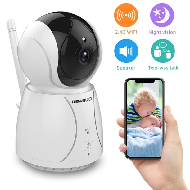 Bigasuo Cam Baby Monitor With Hd Video Night Vision Two Way Talk And Temperature Sensor Walmart Com Walmart Com