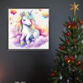 thumbnail image 1 of 5D DIY taladro redondo completo pintura de diamante nube de colores unicornio kit decoración 30x30cm, 1 of 9