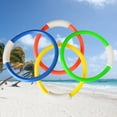 thumbnail image 4 of MasteelfCA 4pcs Underwater Swimming Diving Sinking Pool Toy Rings For Kid Children, 4 of 7