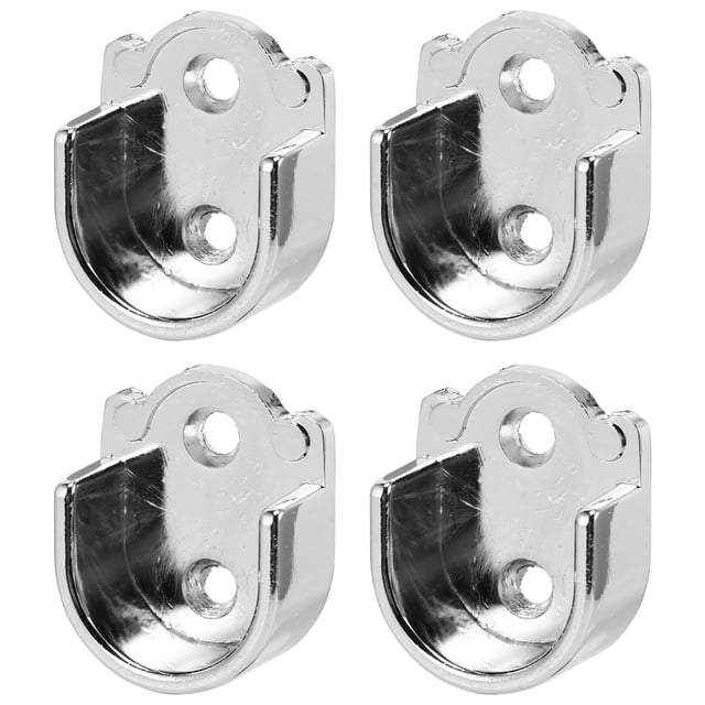 AURARMLET 4Ud Soporte Para Barra En U De Aleación De Zinc Con Montaje Universal En Pared Plata