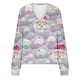 thumbnail image 4 of Puntoco Chaqueta Tipo Cárdigan Informal Con Botones Y Estampado Navideño Para Mujer, 4 of 5