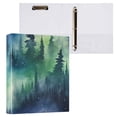 thumbnail image 3 of Starry Sky and Trees 3 Ring Binders 1.5 inch Hardcover File Folders with Interior Pockets A4 Size Organizer for School Office Hospital, 3 of 8