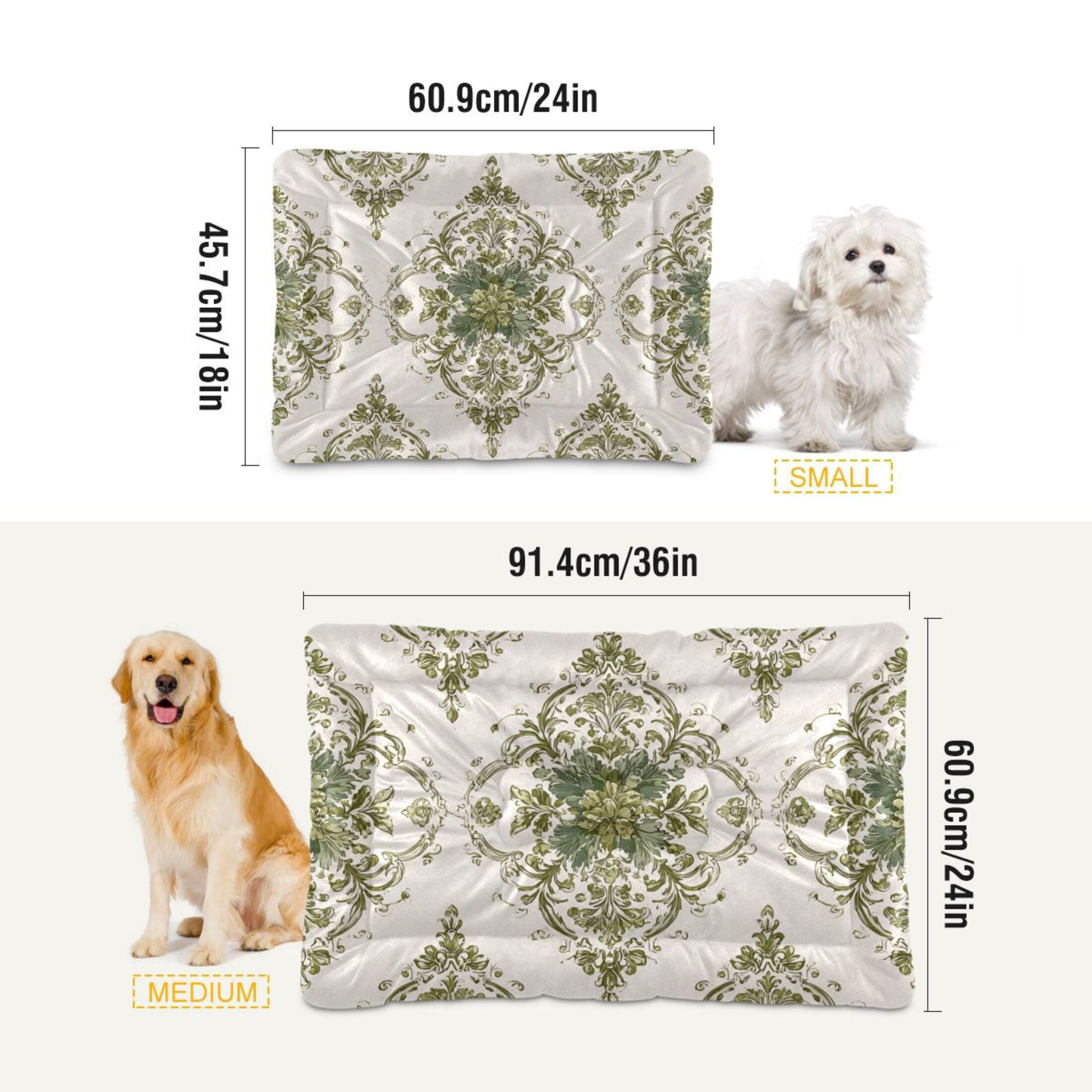 Cozy Mat Pet Bed Indoor Outdoor Warm Soft For Cat Dog Puppy(S/M) Elegant Pattern
