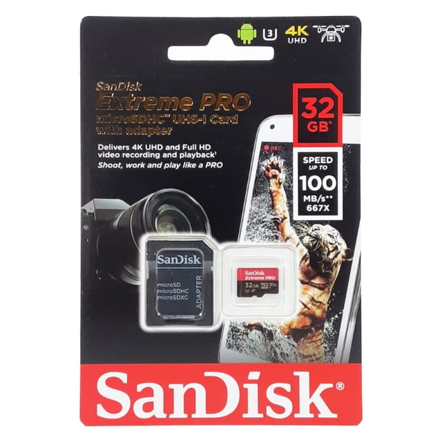 Tarjeta de memoria SanDisk Extreme PRO microSDHC 32GB Class 10 U3