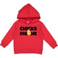thumbnail image 2 of Inktastic Chicks Dig Me Toddler Hoodie, 2 of 4