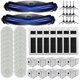thumbnail image 1 of Mop Cloths and Brush Set Compatible with For Ecovacs For DEEBOT N30 Pro, 1 of 9