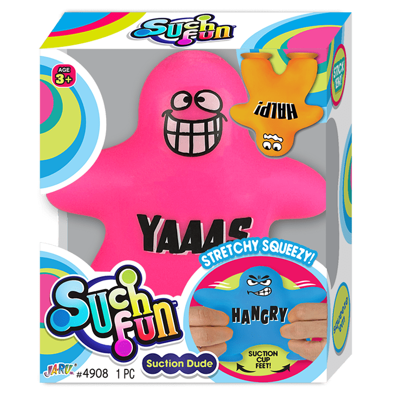 Ja-Ru Suction Cup Squish Dude assorted colors and sayings, child