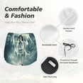 thumbnail image 6 of Lsque Scary Moon And Clouds Printed Women's Running Shorts with Liner Pockets,Elastic Quick Dry Workout Athletic Gym Yoga Shorts,Womens High Waist Shorts-Large, 6 of 9