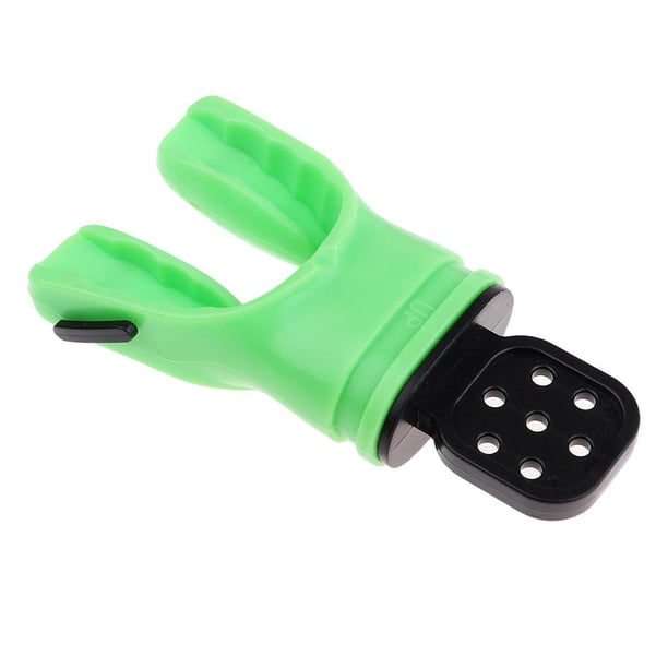 Regulador de boquilla de silicona moldeable para buceo con brida Verde