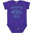 thumbnail image 3 of Inktastic Life's Better on a Bicycle Girls Baby Bodysuit, 3 of 5