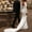 WHITE, variant on LSYX Elegant Square Neck Long Sleeves Crepe Mermaid Wedding Dress Zipper Back Court Train Bridal Gown Custom Made