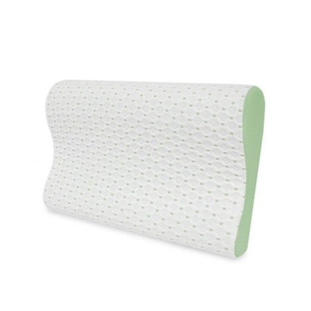 Sensorpedic Sensorcool Gel Overlay Contour Bed Pillow Walmart Com