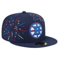 thumbnail image 3 of Men's-New Era  Navy Boston Bruins Americana Fireworks 59FIFTY Fitted Hat, 3 of 5