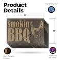 thumbnail image 2 of Smokin BBQ Vinyl Decal 5 Pack of 12 Inch x 16 Inch Weatherproof Heavy-Duty Adhesive Backing | Freshly Grilled, Restaurant Promotions, Local Events | Made in USA, 2 of 6