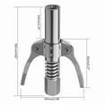 thumbnail image 5 of Grease Gun Adapter Quick Release Lock On Coupling End 1/8 Oil Injection Nozzle, 5 of 9