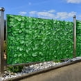 thumbnail image 2 of Rollo de cribado de hojas artificiales, protección contra la decoloración UV, cobertura para pared, paisajismo, valla de jardín, pantalla para balcón para decoración interior y exterior, 2 of 8
